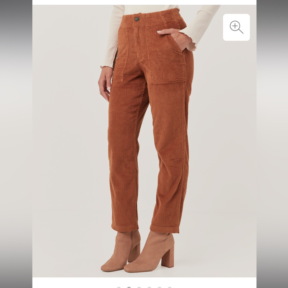 Pact Classic Corduroy Peg Pant - Gingerbread